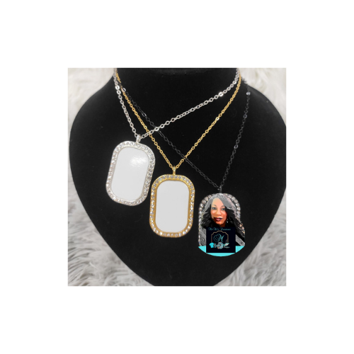 Sublimation Blanks Metal Necklace